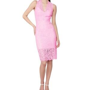 Bardot Dress Milana lace sleeveless pink 12 XXL